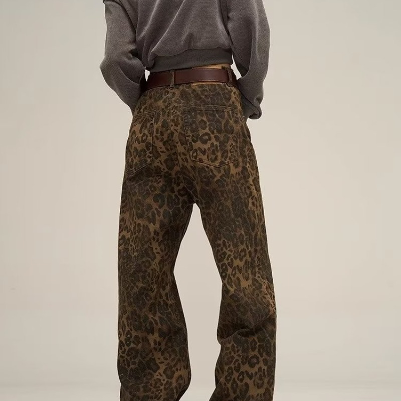Claudia Leopard Jeans